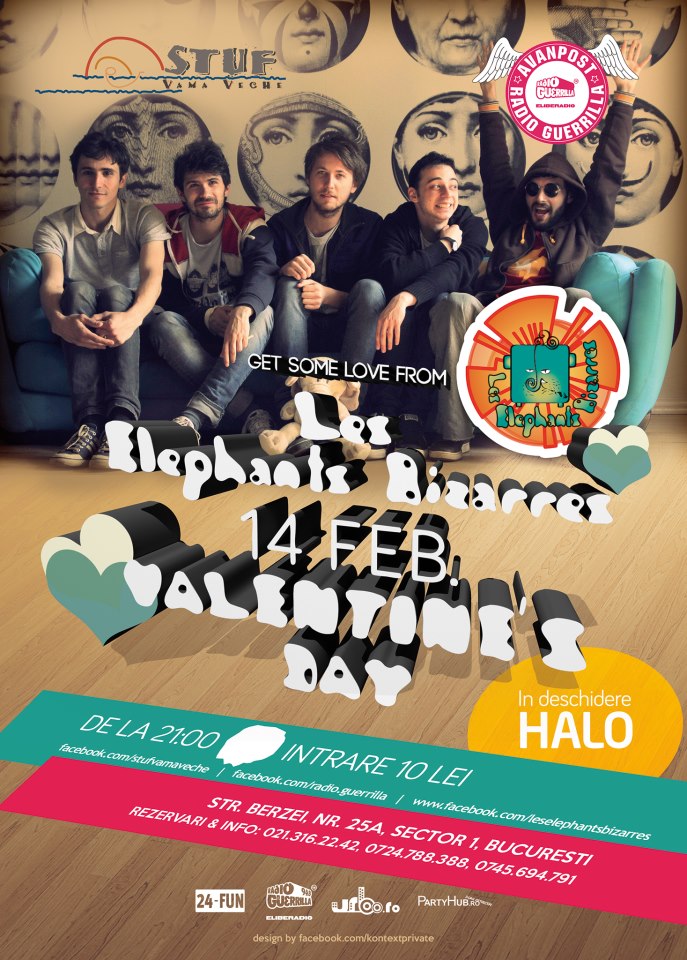 Concert Les Elephants Bizarres de Valentine’s Day